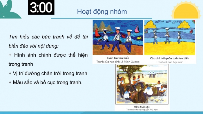 Giáo án PPT Mĩ thuật 6 cánh diều Bài 10: Biển đảo quê hương