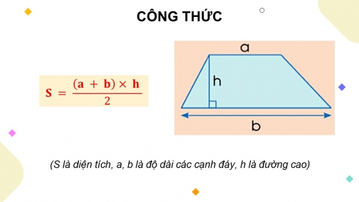 Giáo án điện tử Toán 5 cánh diều Bài 53: Diện tích hình thang