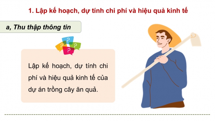 Giáo án điện tử Công nghệ 9 Trồng cây ăn quả Kết nối Bài 8: Dự án Trồng cây ăn quả