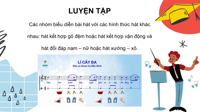 Giáo án PPT Âm nhạc 6 cánh diều Tiết 4: Ôn tập Bài đọc nhạc số 2, Ôn tập bài hoà tấu và bài tập tiết tấu, Ôn tập bài hát Lí cây đa