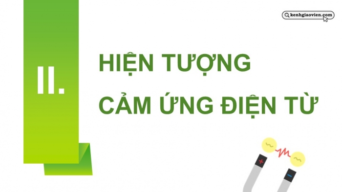 Giáo án điện tử Vật lí 12 cánh diều Bài 3: Cảm ứng điện từ