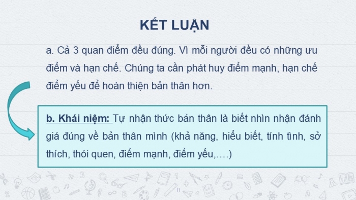 Giáo án PPT Công dân 6 kết nối Bài 6: Tự nhận thức bản thân