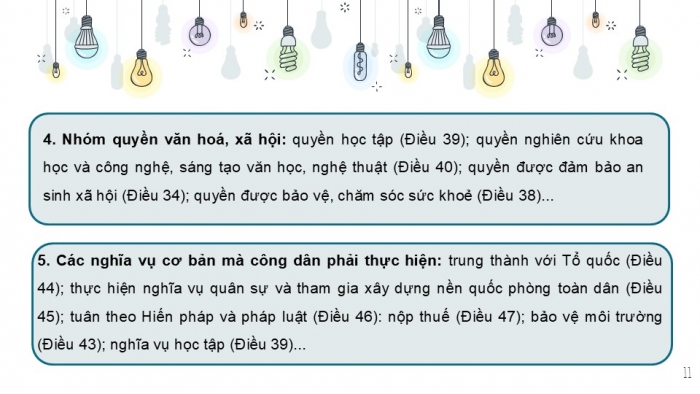 Giáo án PPT Công dân 6 kết nối Bài 10: Quyền và nghĩa vụ cơ bản của công dân