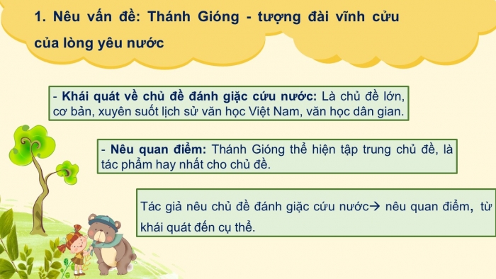 Giáo án PPT Ngữ văn 6 cánh diều Bài 4: Thánh Gióng – tượng đài vĩnh cửu của lòng yêu nước