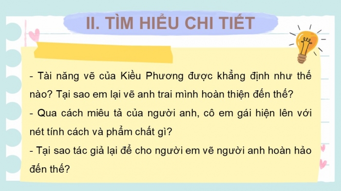 Giáo án PPT Ngữ văn 6 cánh diều Bài 9: Bức tranh của em gái tôi