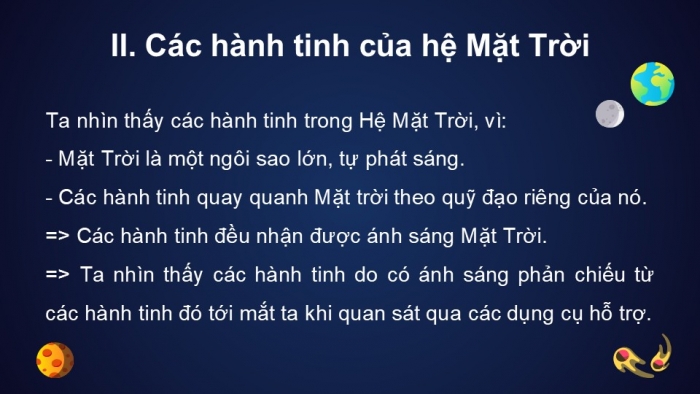 Giáo án PPT KHTN 6 kết nối Bài 54: Hệ Mặt Trời