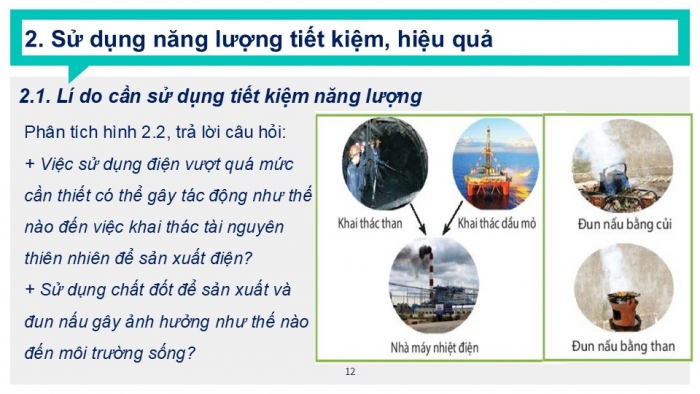 Giáo án PPT Công nghệ 6 chân trời Bài 2: Sử dụng năng lượng trong gia đình