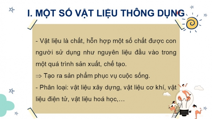 Giáo án PPT KHTN 6 chân trời Bài 11: Một số vật liệu thông dụng