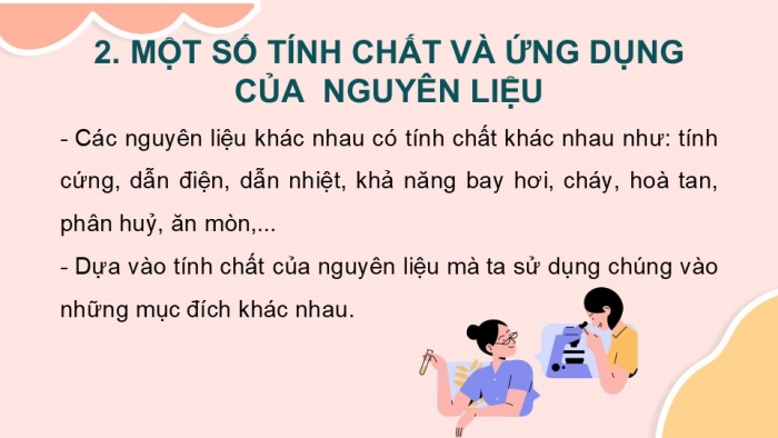 Giáo án PPT KHTN 6 chân trời Bài 13: Một số nguyên liệu