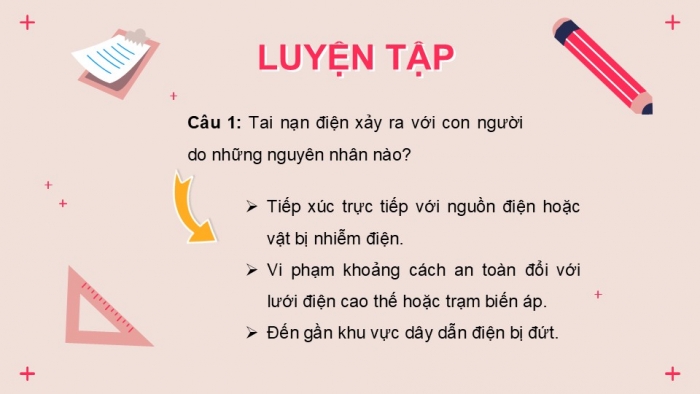 Giáo án PPT Công nghệ 6 chân trời Bài 10: An toàn điện trong gia đình