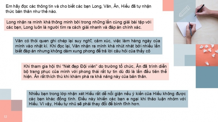 Giáo án PPT Công dân 6 chân trời Bài 6: Tự nhận thức bản thân