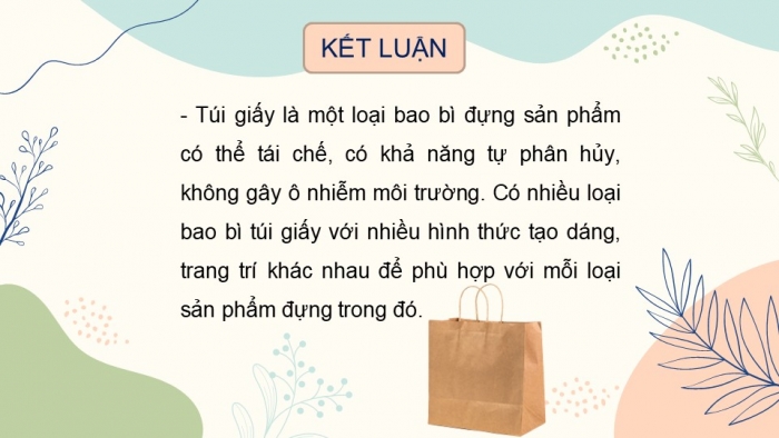 Giáo án PPT Mĩ thuật 6 chân trời Bài 3: Túi giấy đựng quà tặng