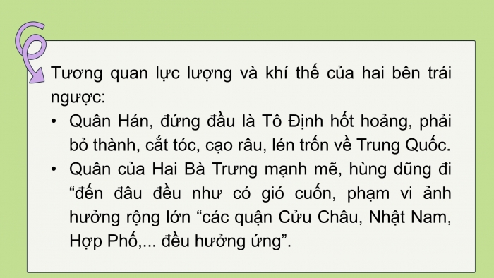 Giáo án PPT Lịch sử 6 chân trời Bài 18: Các cuộc đấu tranh giành độc lập dân tộc trước thế kỉ X