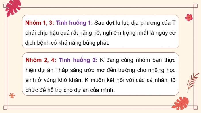 Giáo án điện tử Hoạt động trải nghiệm 12 chân trời bản 2 Chủ đề 5: Phát triển cộng đồng đoàn kết và bền vững (P2)