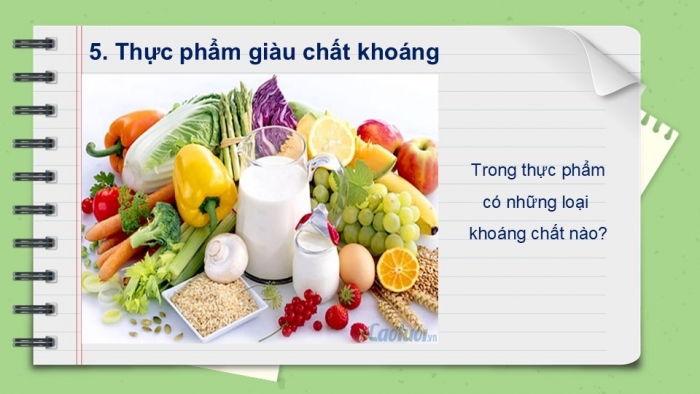 Giáo án PPT Công nghệ 6 kết nối Bài 4: Thực phẩm và dinh dưỡng