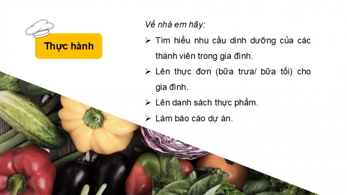 Giáo án PPT Công nghệ 6 kết nối Bài 6 Dự án: Bữa ăn kết nối yêu thương