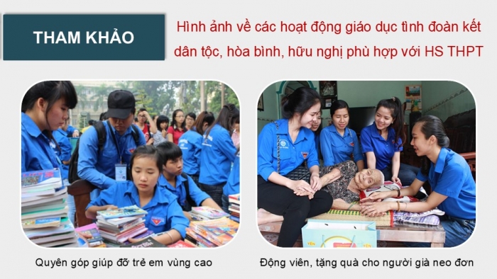 Giáo án điện tử Hoạt động trải nghiệm 12 cánh diều Chủ đề 5: Chủ động tham gia các hoạt động xã hội (P2)