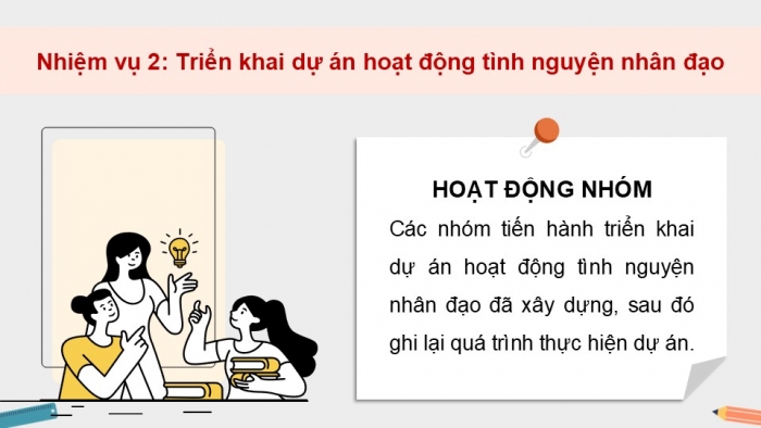 Giáo án điện tử Hoạt động trải nghiệm 12 cánh diều Chủ đề 5: Chủ động tham gia các hoạt động xã hội (P3)