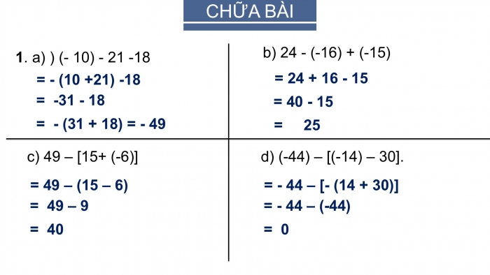 Giáo án PPT Toán 6 cánh diều Bài 4: Phép trừ số nguyên. Quy tắc dấu ngoặc