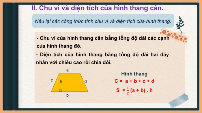 Giáo án PPT Toán 6 cánh diều Bài 4: Hình thang cân