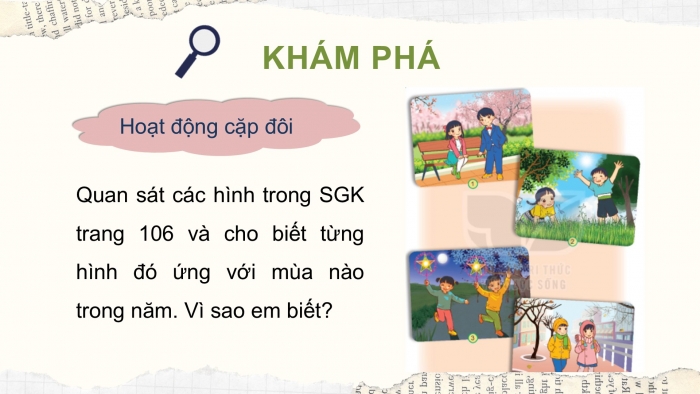 Giáo án PPT Tự nhiên và Xã hội 2 kết nối Bài 28: Các mùa trong năm