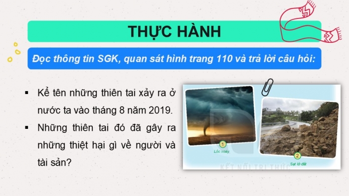 Giáo án PPT Tự nhiên và Xã hội 2 kết nối Bài 29: Một số thiên tai thường gặp