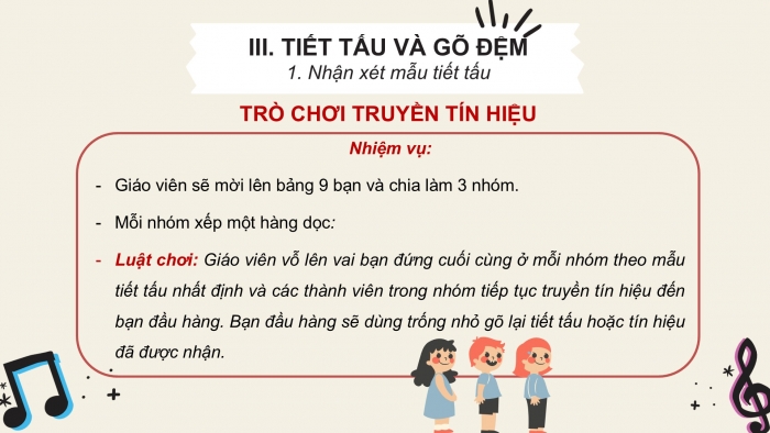 Giáo án PPT Âm nhạc 6 chân trời Tiết 1: Bài hát Mùa khai trường, Nhạc cụ thể hiện tiết tấu Bài thực hành số 1