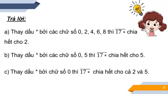 Giáo án PPT Toán 6 chân trời Bài 7: Dấu hiệu chia hết cho 2, cho 5