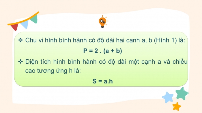 Giáo án PPT Toán 6 chân trời Bài 3: Chu vi và diện tích của một số hình trong thực tiễn