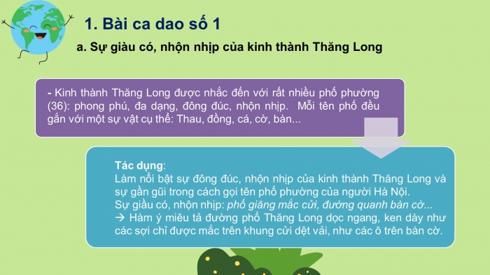 Giáo án PPT Ngữ văn 6 chân trời Bài 3: Những câu hát dân gian về vẻ đẹp quê hương