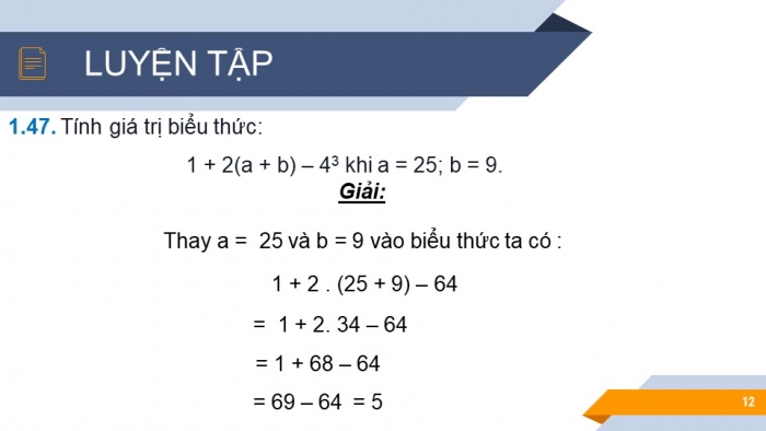 Giáo án PPT Toán 6 kết nối Bài 7: Thứ tự thực hiện các phép tính