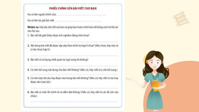 Giáo án PPT Ngữ văn 6 kết nối Bài 3: Viết bài văn kể lại một trải nghiệm của em