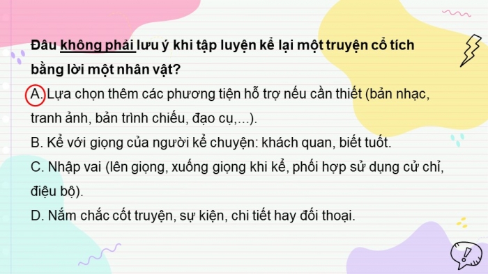 Giáo án PPT Ngữ văn 6 kết nối Bài 7: Kể lại một truyện cổ tích bằng lời một nhân vật