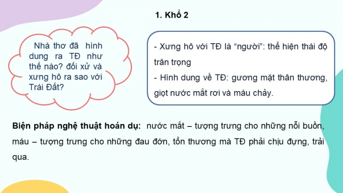 Giáo án PPT Ngữ văn 6 kết nối Bài 9: Trái Đất