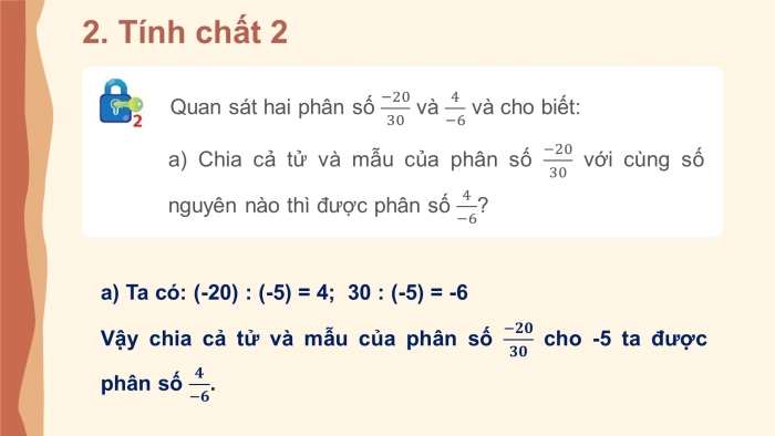 Giáo án PPT Toán 6 chân trời Bài 2: Tính chất cơ bản của phân số