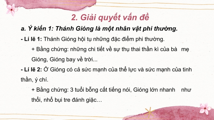 Giáo án PPT Ngữ văn 6 chân trời Bài 8: Bàn về nhân vật Thánh Gióng