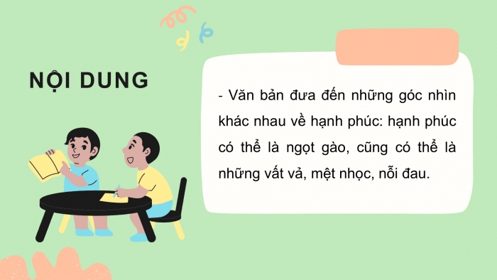 Giáo án PPT Ngữ văn 6 chân trời Bài 8: Phải chăng chỉ có ngọt ngào mới làm nên hạnh phúc?