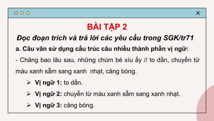 Giáo án PPT Ngữ văn 6 chân trời Bài 9: Thực hành tiếng Việt