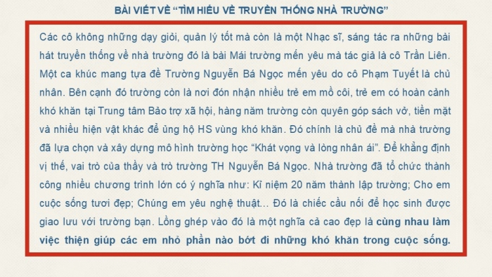 Giáo án PPT HĐTN 6 kết nối Tuần 2: Truyền thống trường em