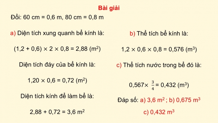 Giáo án điện tử Toán 5 cánh diều Bài 67: Luyện tập chung