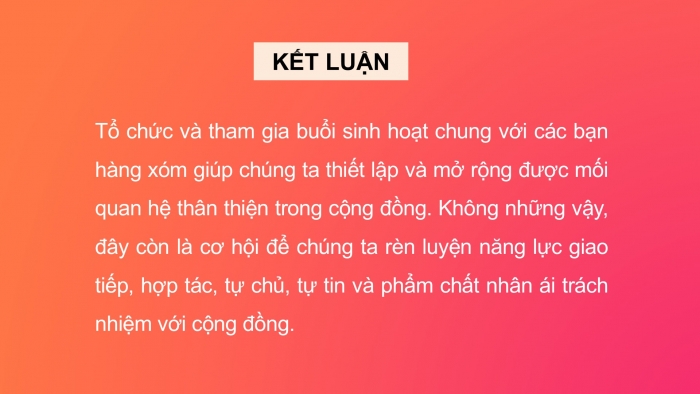 Giáo án PPT HĐTN 6 kết nối Tuần 21: Thiết lập quan hệ với cộng đồng