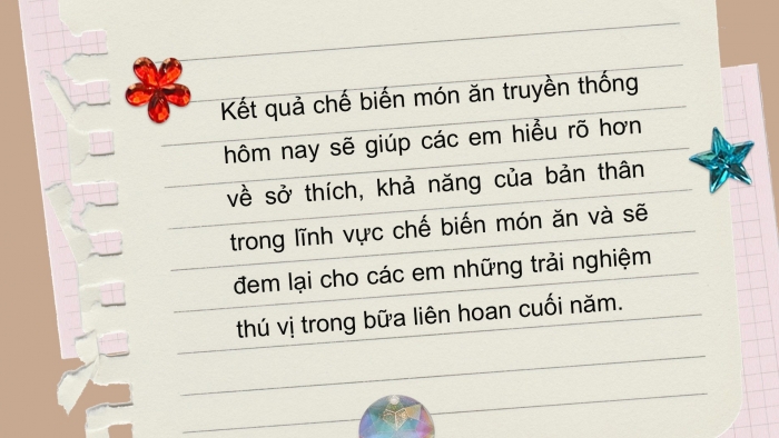 Giáo án PPT HĐTN 6 kết nối Tuần 35: Trổ tài chế biến món ăn truyền thống