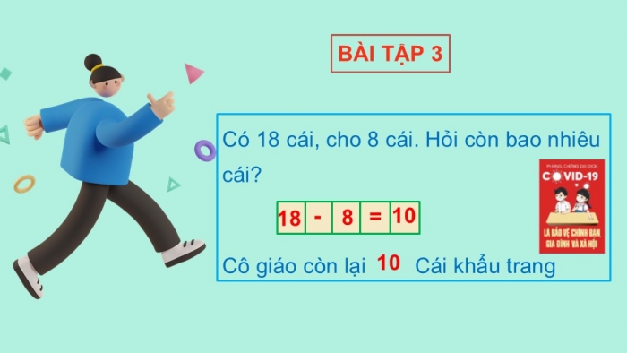 Giáo án PPT Toán 2 chân trời bài Phép trừ có hiệu bằng 10