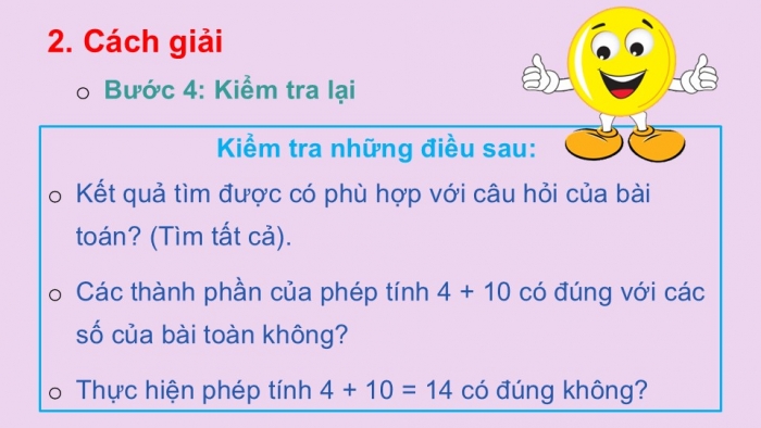 Giáo án PPT Toán 2 chân trời bài Em giải bài toán