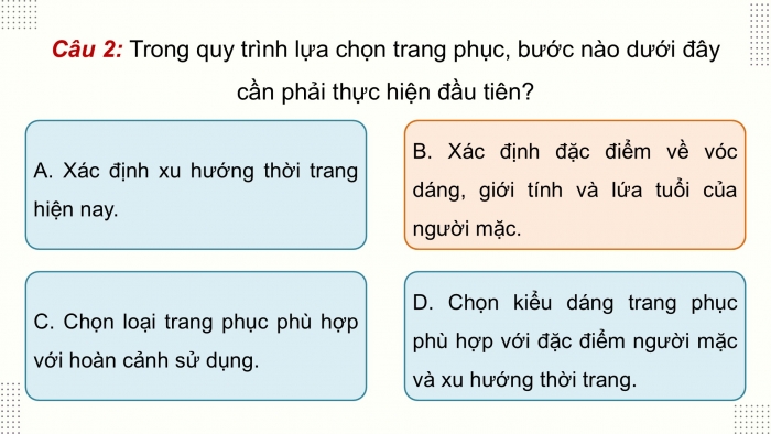 Giáo án điện tử Công nghệ 9 Cắt may Chân trời Bài Ôn tập