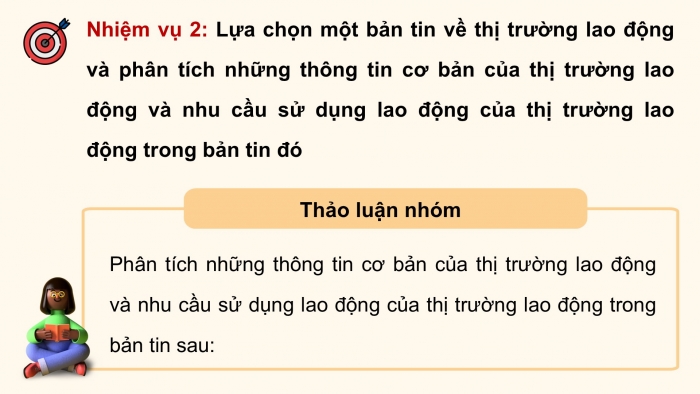 Giáo án điện tử Hoạt động trải nghiệm 12 cánh diều Chủ đề 7: Thị trường lao động và nghề nghiệp trong xã hội hiện đại (P3)