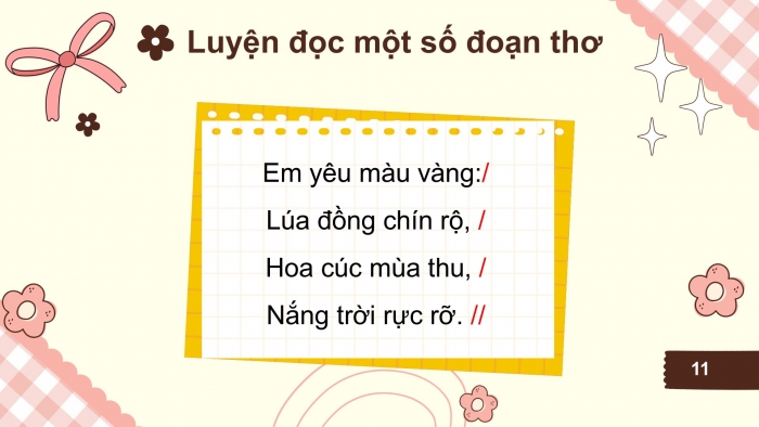 Giáo án điện tử Tiếng Việt 5 cánh diều Bài 11: Sắc màu em yêu