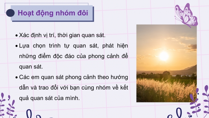 Giáo án điện tử Tiếng Việt 5 cánh diều Bài 11: Luyện tập tả phong cảnh (Thực hành quan sát)