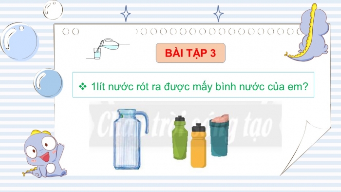 Giáo án PPT Toán 2 chân trời bài Lít