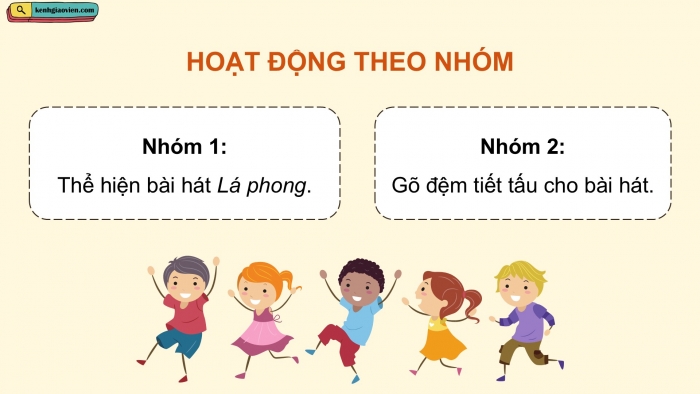 Giáo án điện tử Âm nhạc 5 cánh diều Tiết 22: Ôn tập nhạc cụ, Vận dụng